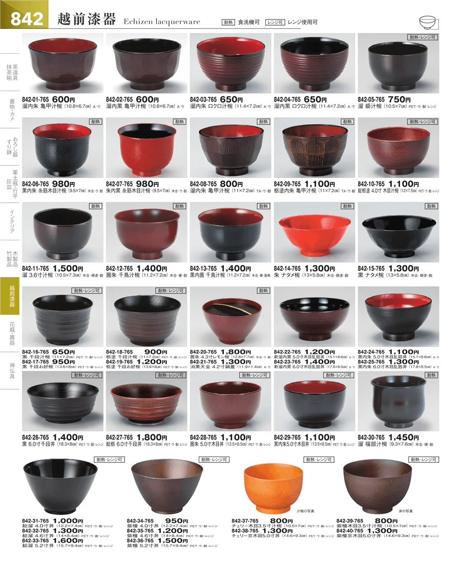その他漆器・木製品 ページ842