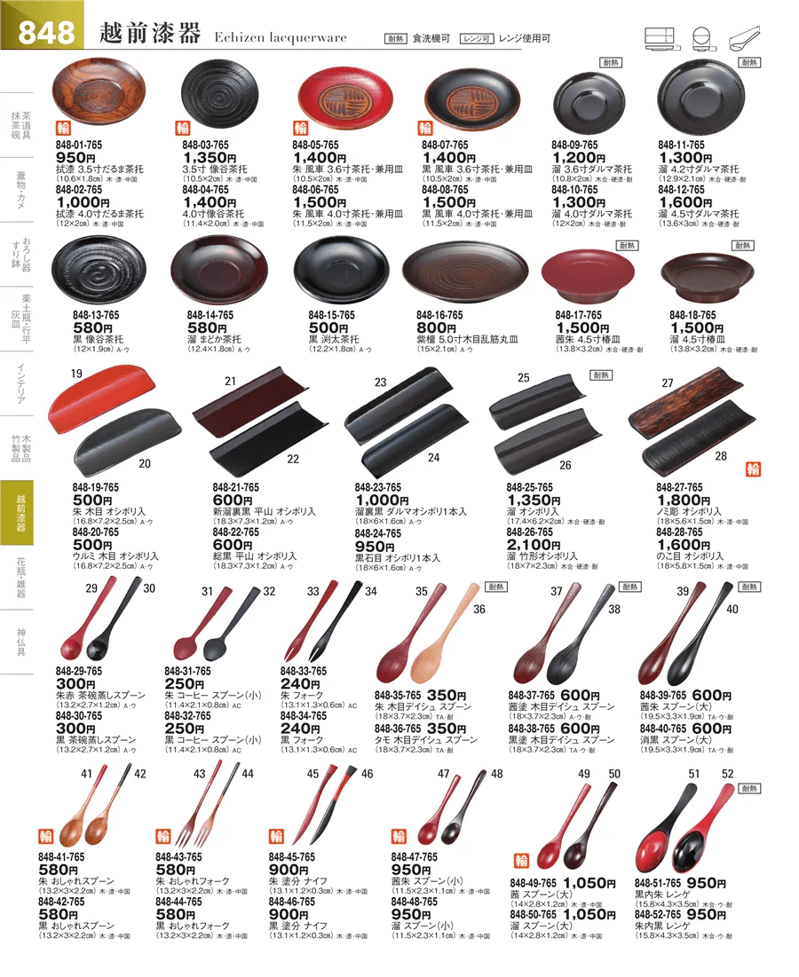 その他漆器・木製品 ページ848