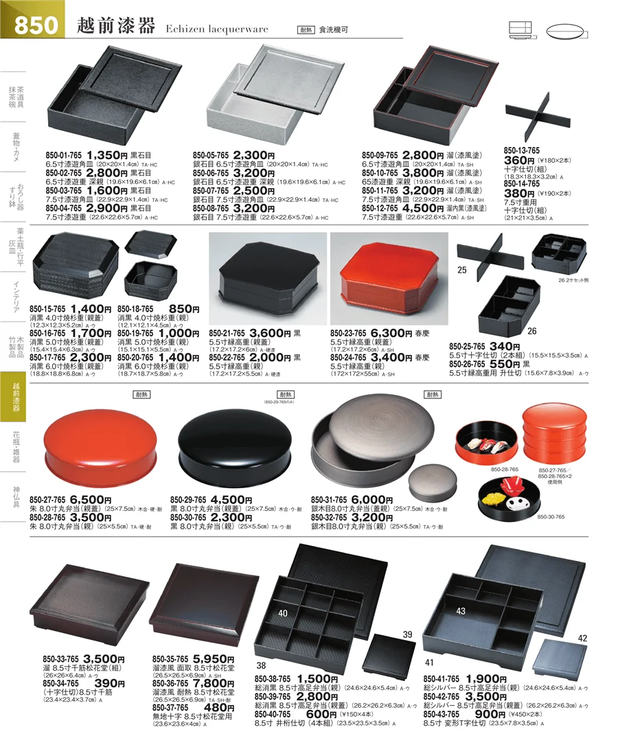 その他漆器・木製品 ページ850