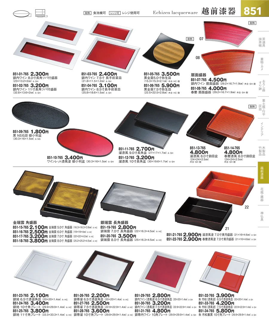 その他漆器・木製品 ページ851