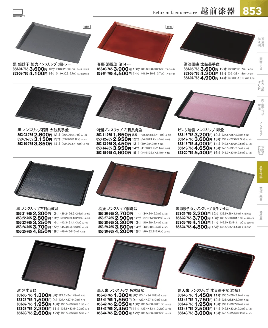 その他漆器・木製品 ページ853