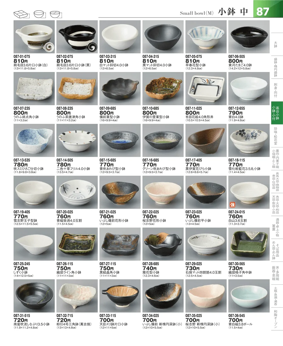 小鉢・小付・珍味 ページ87