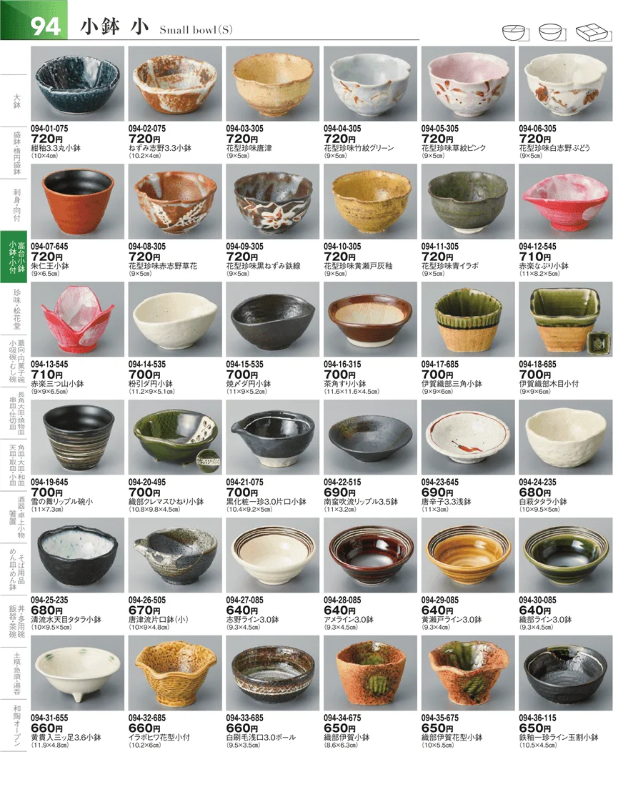 小鉢・小付・珍味 ページ94