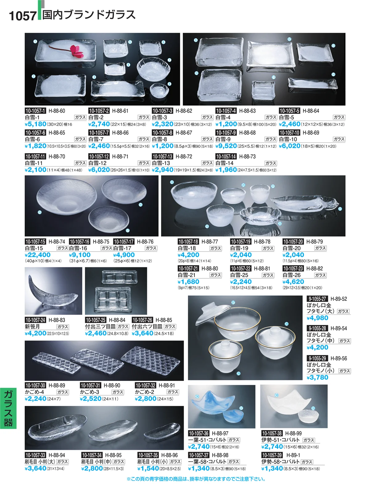 割烹漆器・ページ番号1057・Ｈ・Ｒ卓上小物