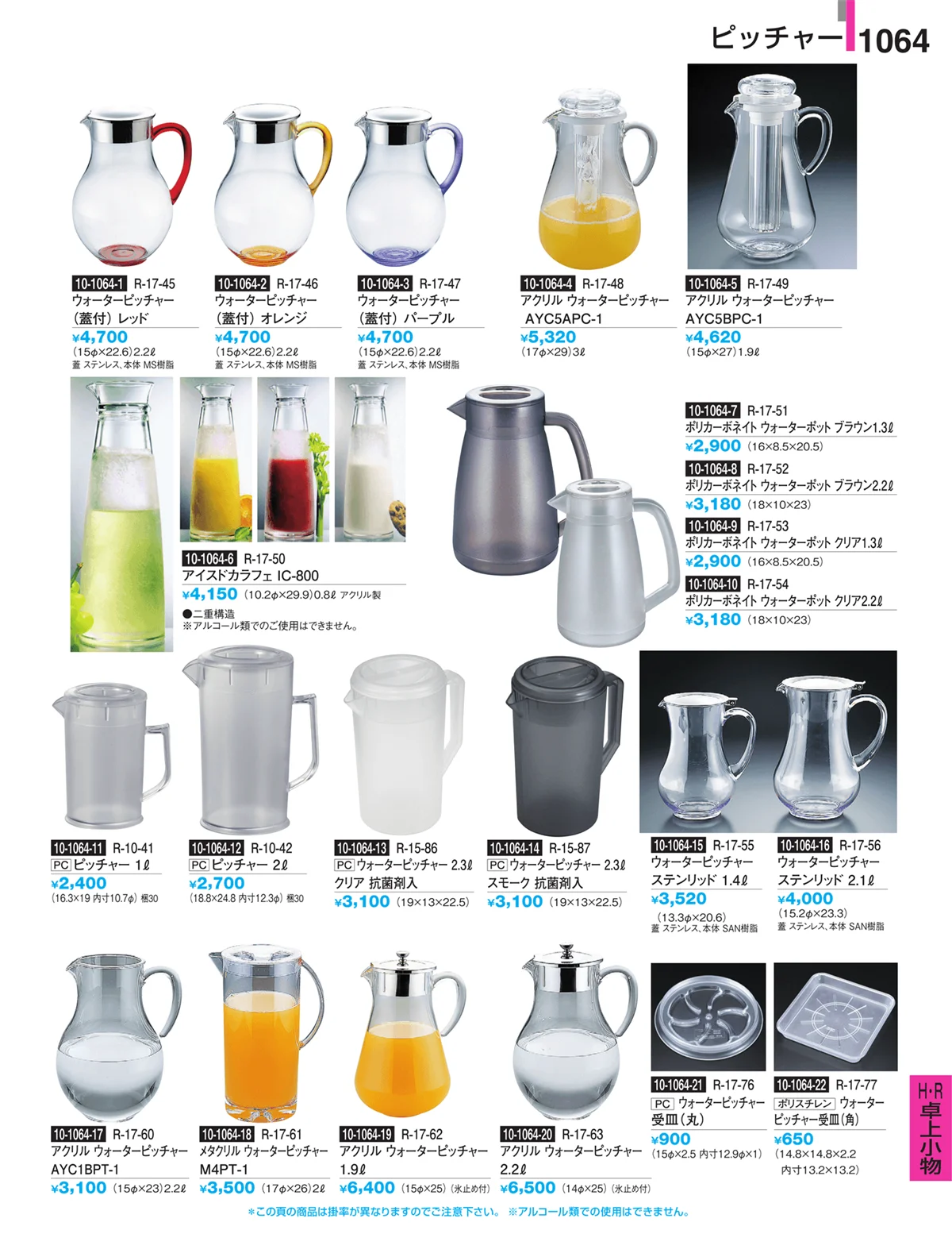 割烹漆器・ページ番号1064・Ｈ・Ｒ卓上小物