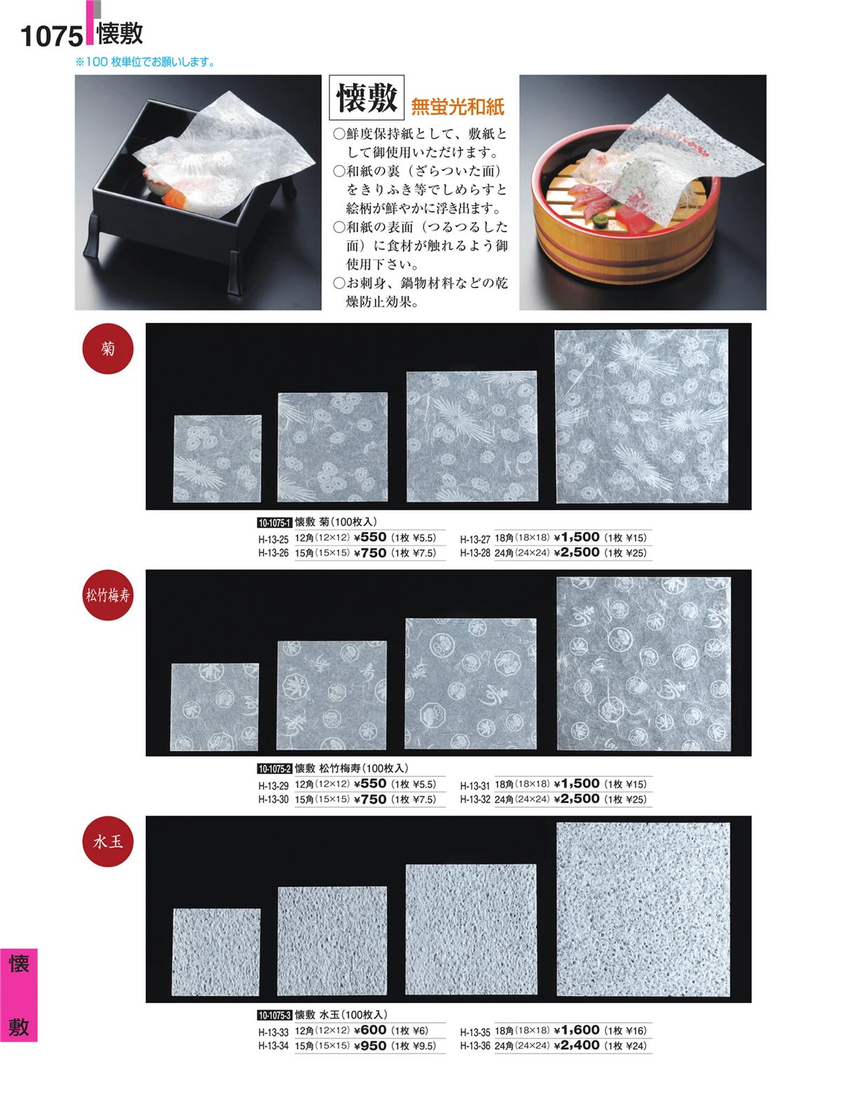 割烹漆器・ページ番号1075・懐敷