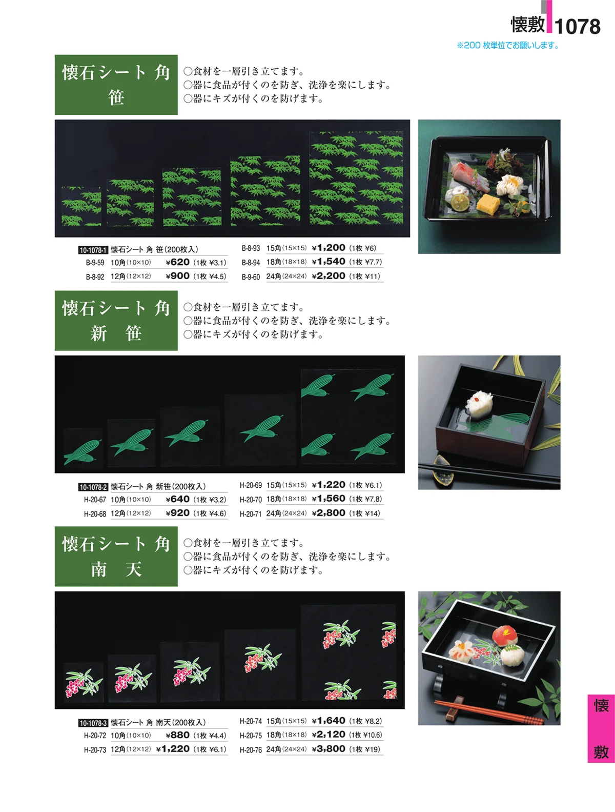 割烹漆器・ページ番号1078・懐敷
