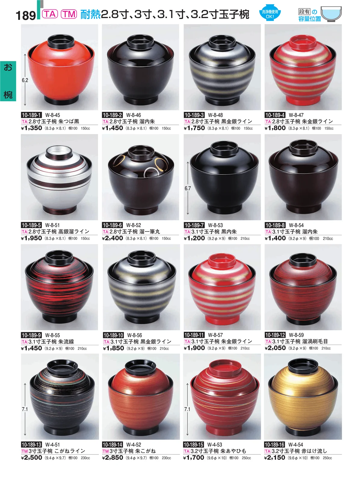割烹漆器・ページ番号189・お椀