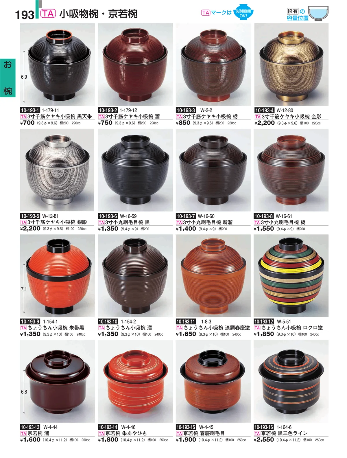 割烹漆器・ページ番号193・お椀