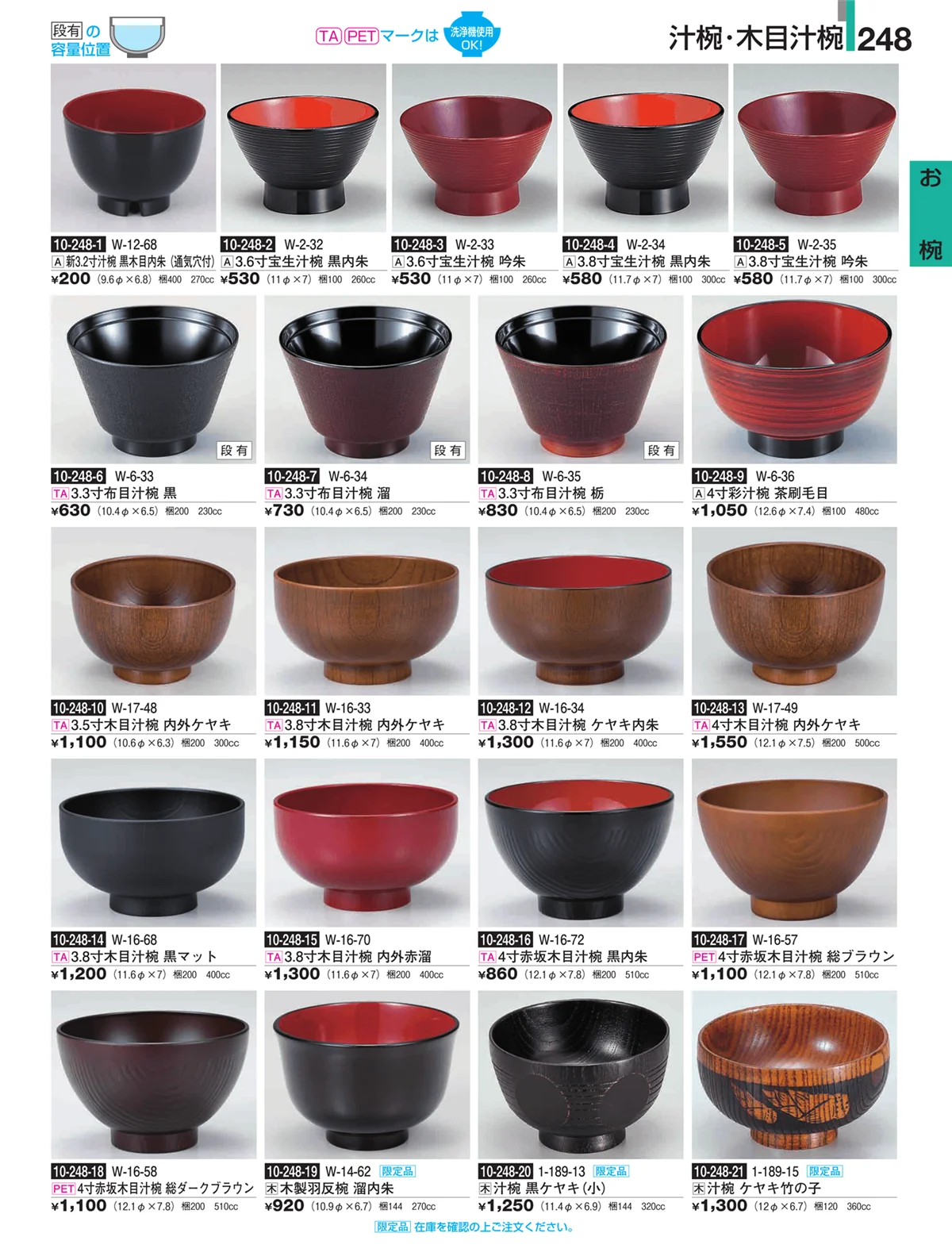 割烹漆器・ページ番号248・お椀