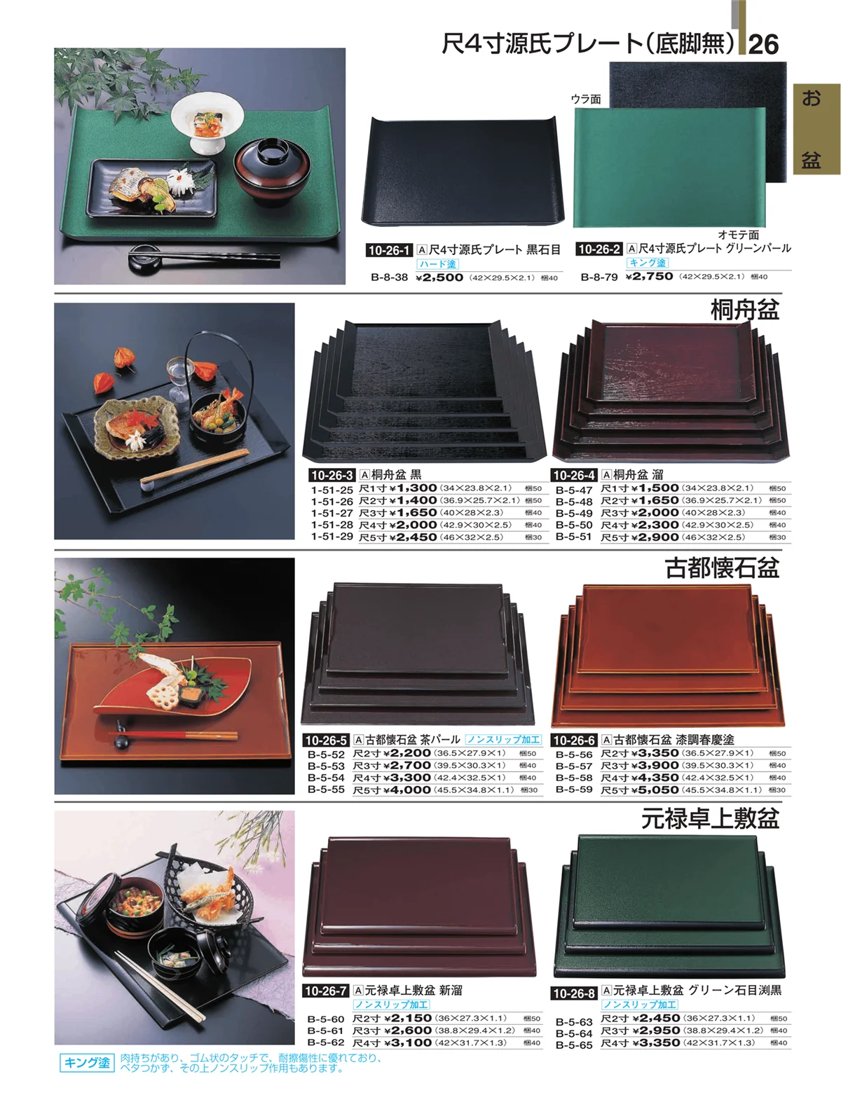 割烹漆器・ページ番号26・お盆