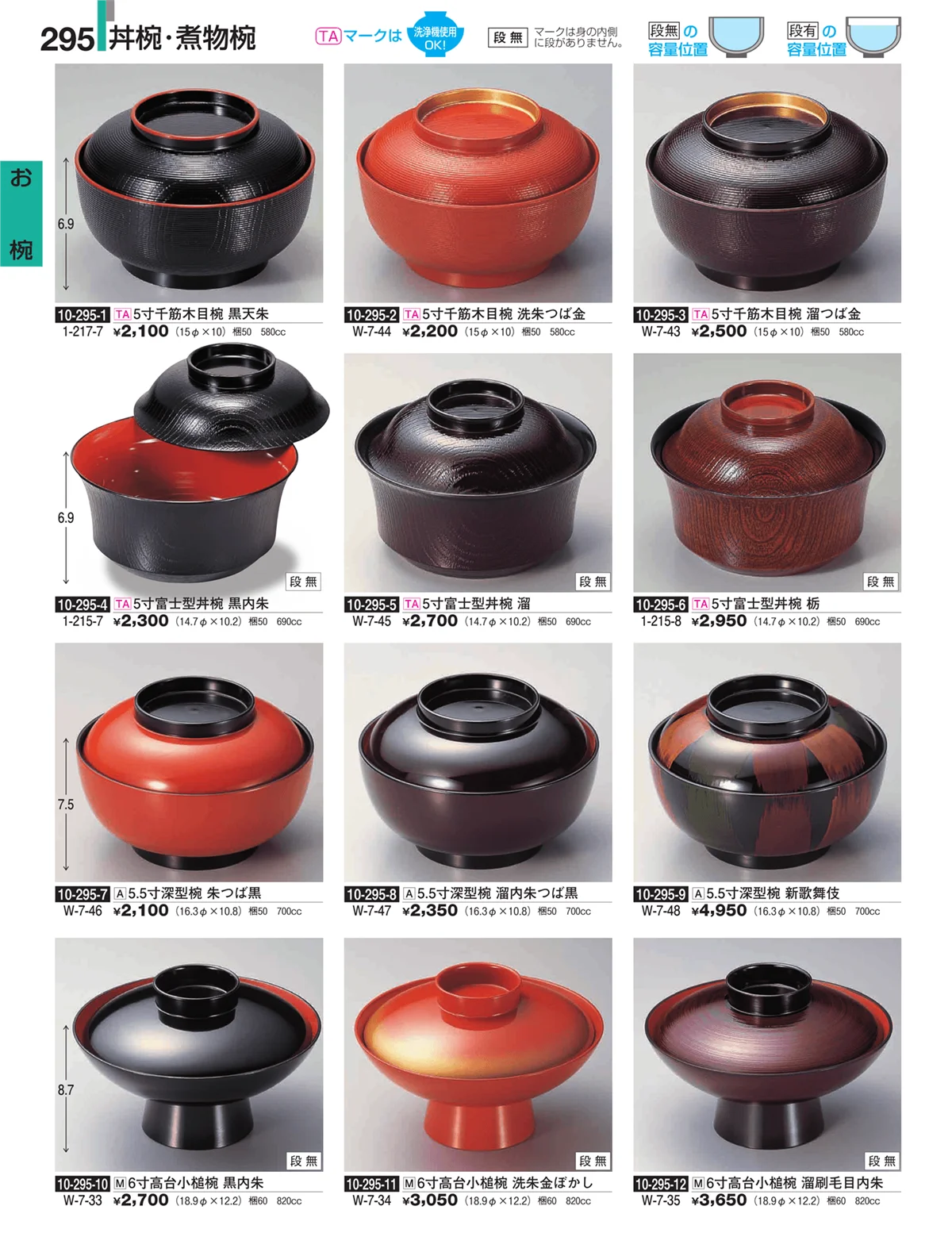 割烹漆器・ページ番号295・お椀