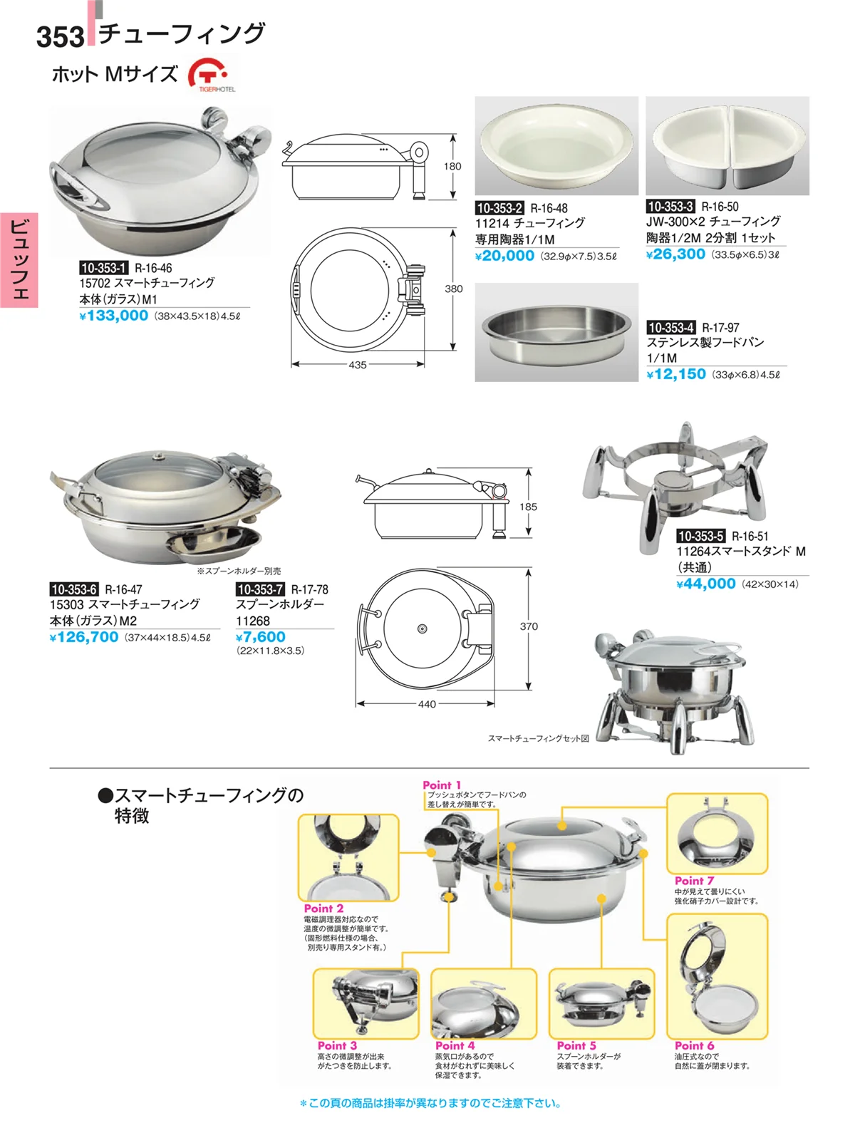 割烹漆器・ページ番号353・ビュッフェ