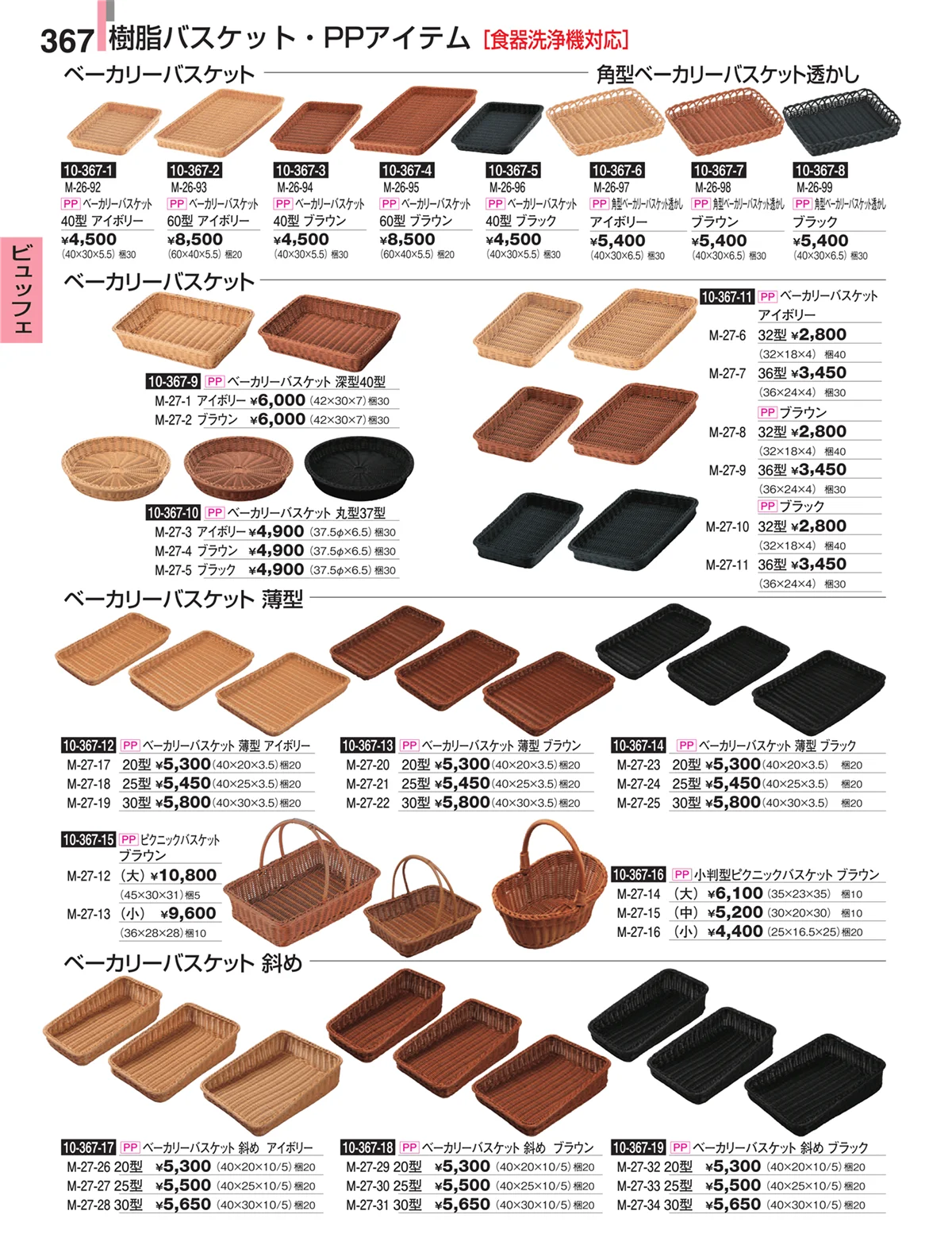割烹漆器・ページ番号367・ビュッフェ