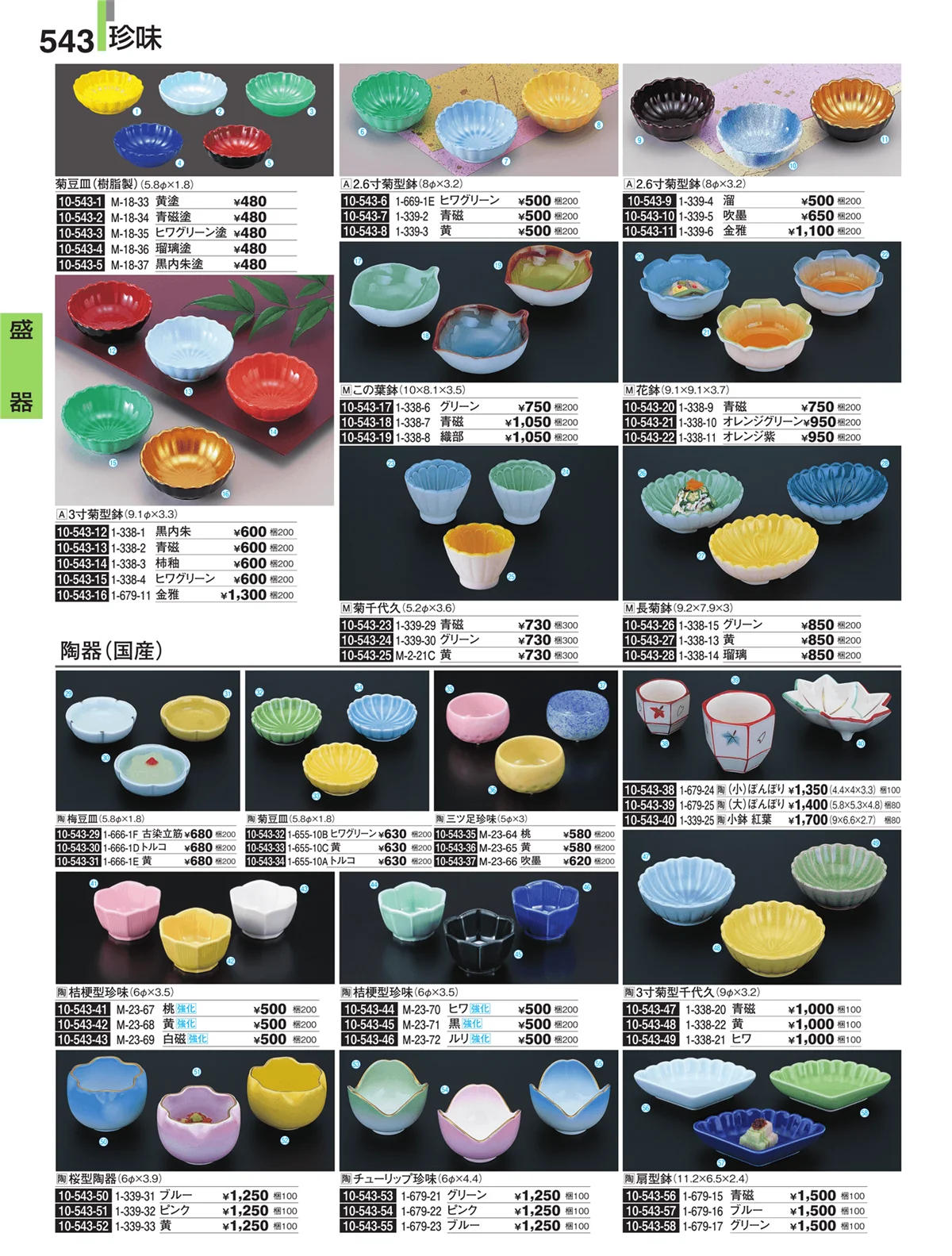 割烹漆器・ページ番号543・盛器