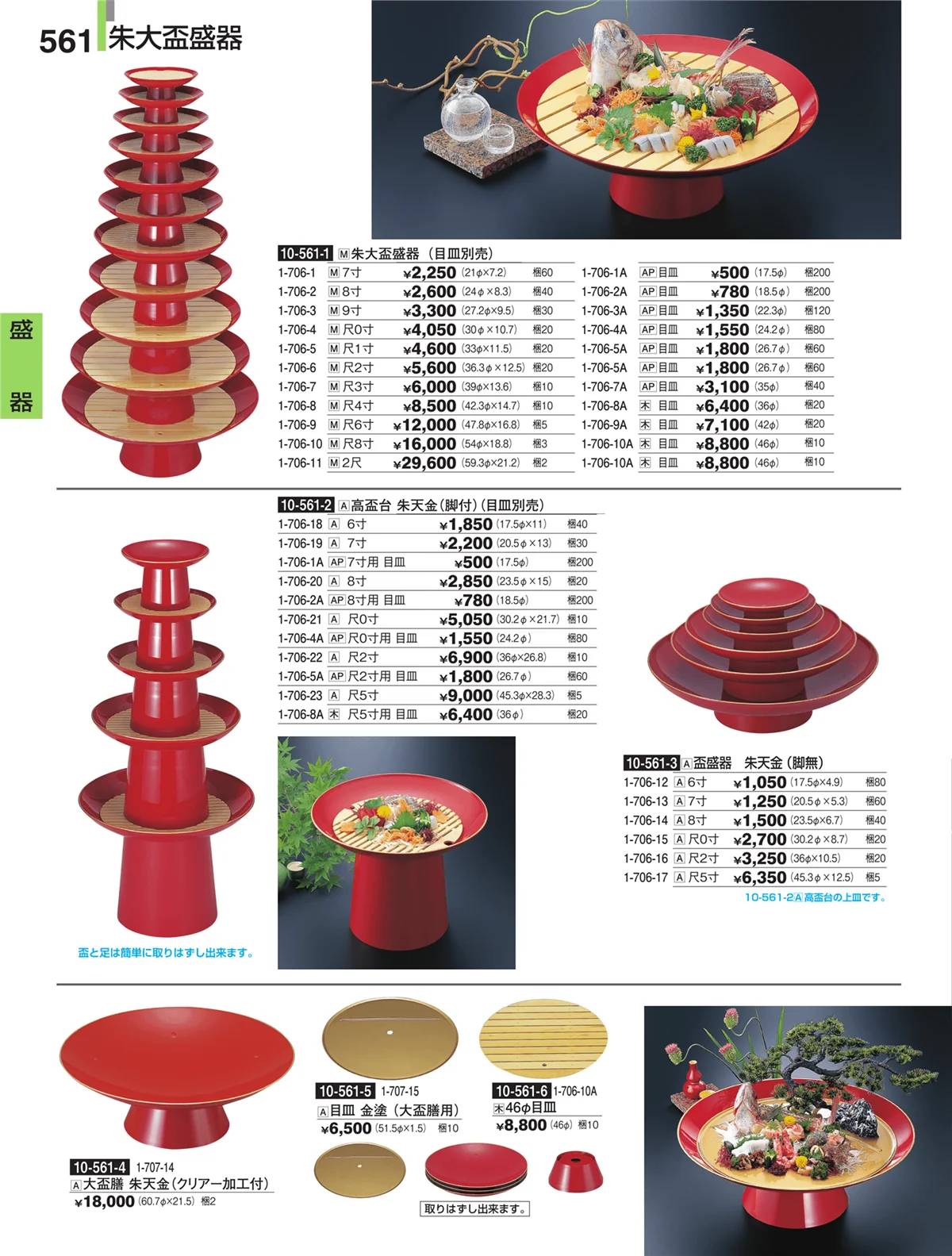 割烹漆器・ページ番号561・盛器