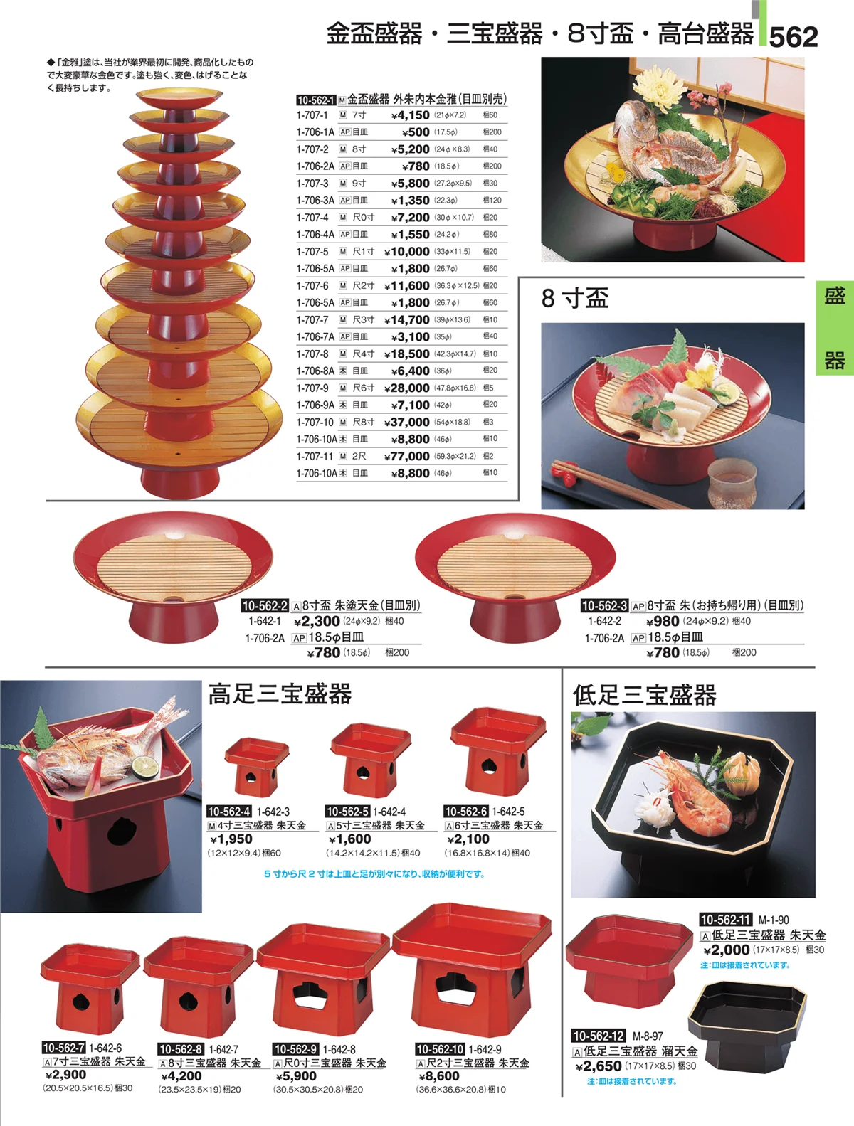 割烹漆器・ページ番号562・盛器