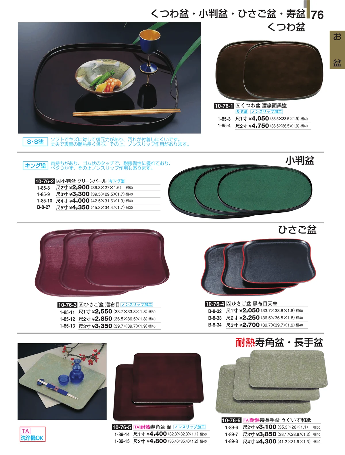 割烹漆器・ページ番号76・お盆