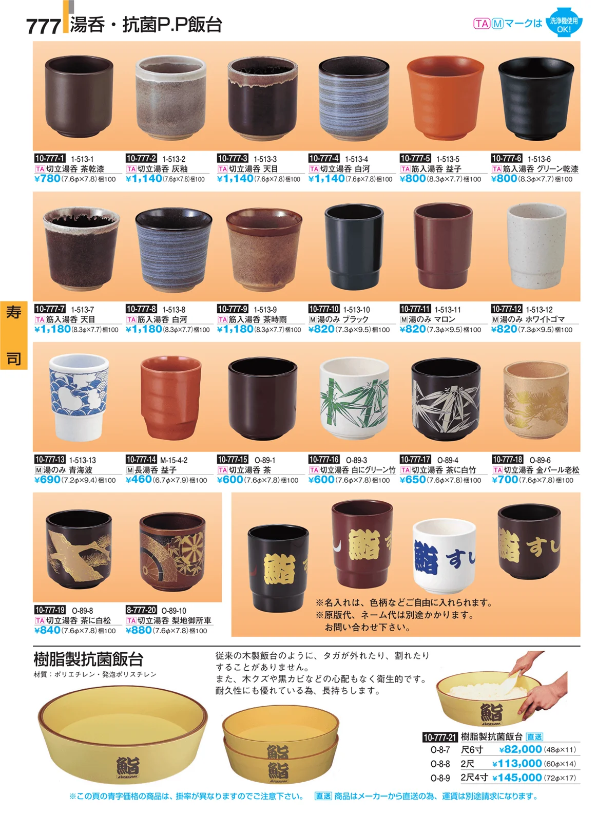 割烹漆器・ページ番号777・寿司