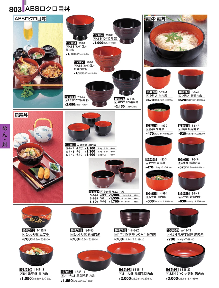 めん・丼 ページ803