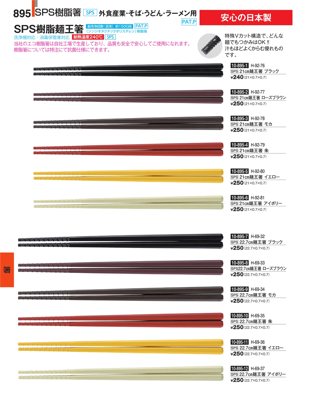 割烹漆器・ページ番号895・箸
