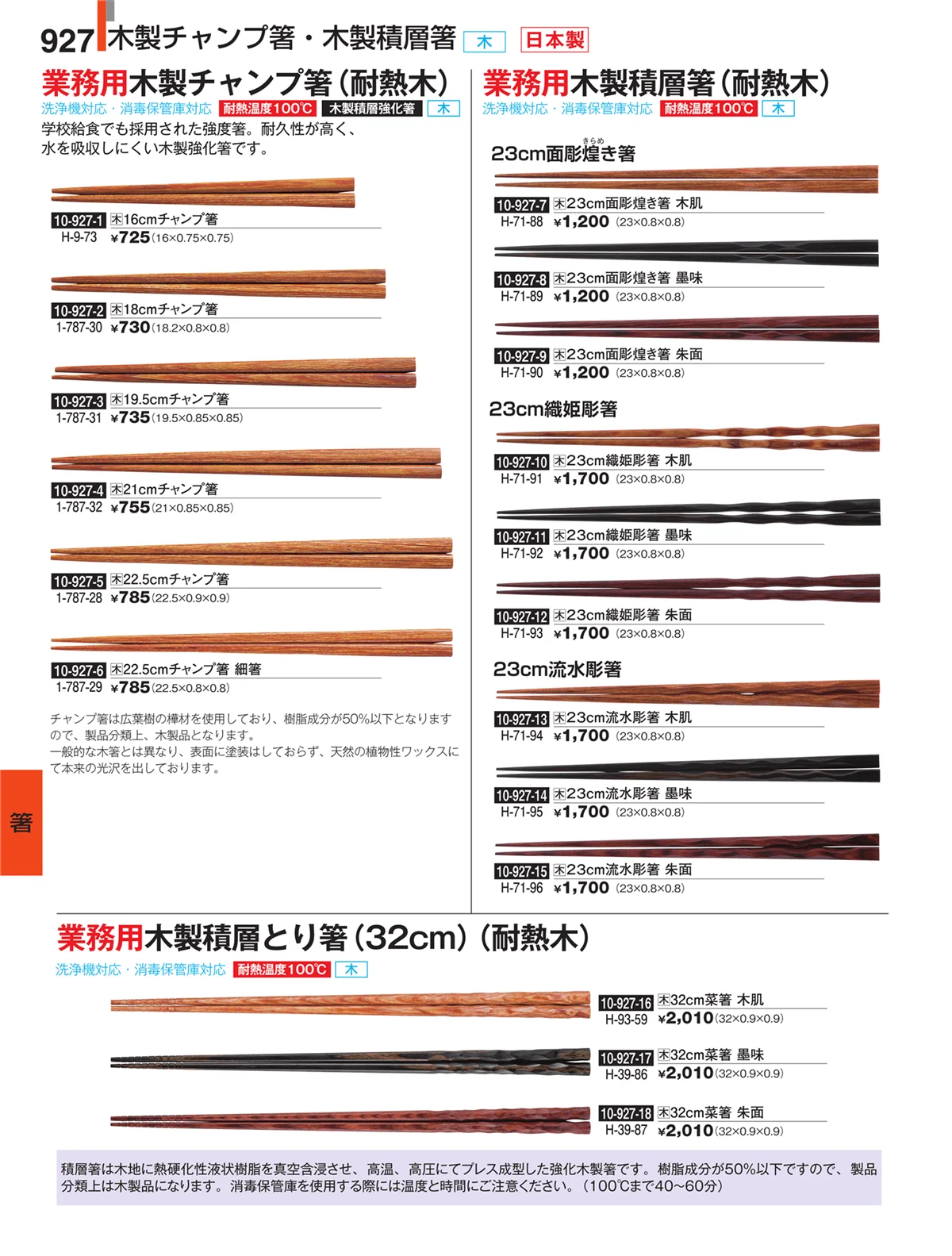 割烹漆器・ページ番号927・箸
