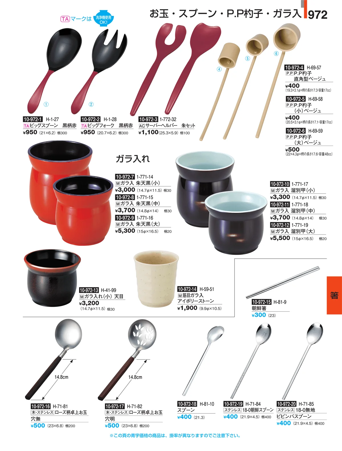 割烹漆器・ページ番号972・箸