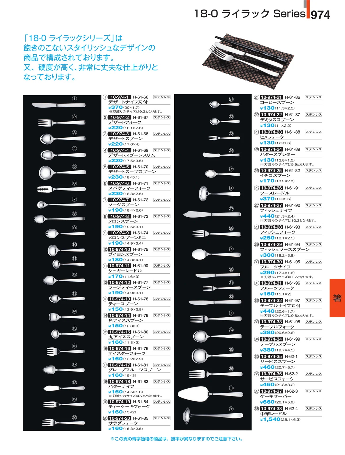 割烹漆器・ページ番号974・箸