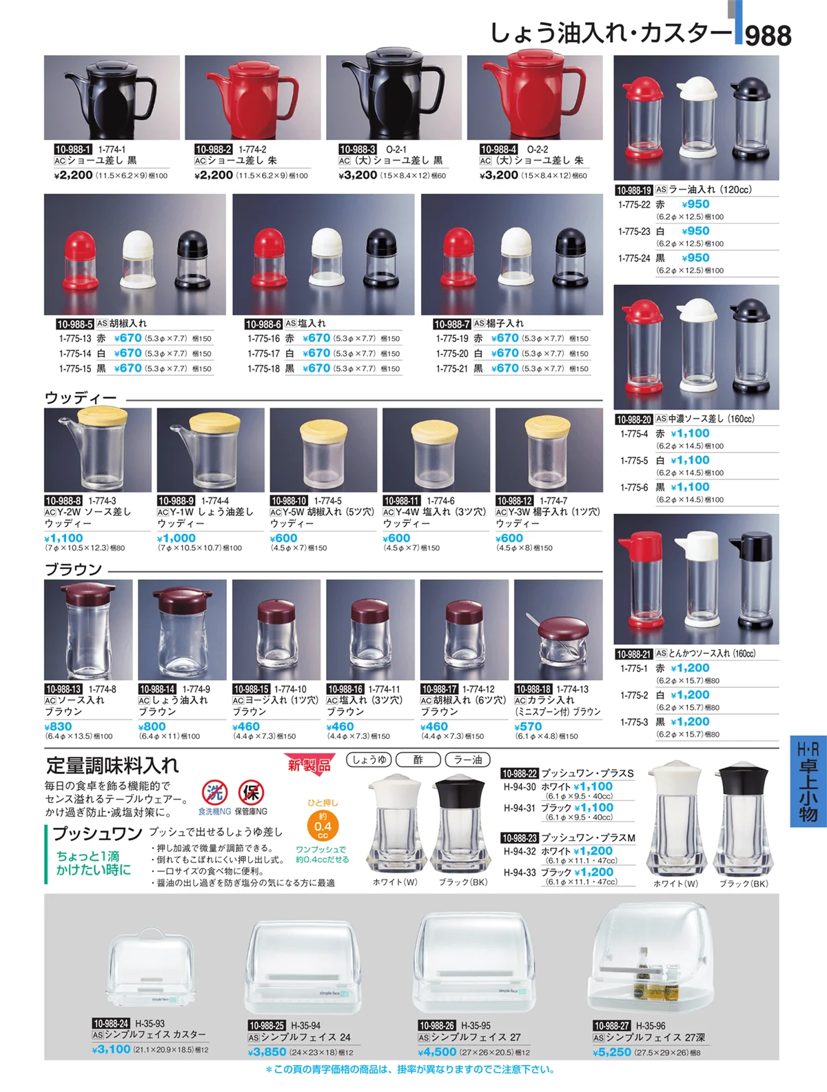割烹漆器・ページ番号988・Ｈ・Ｒ卓上小物