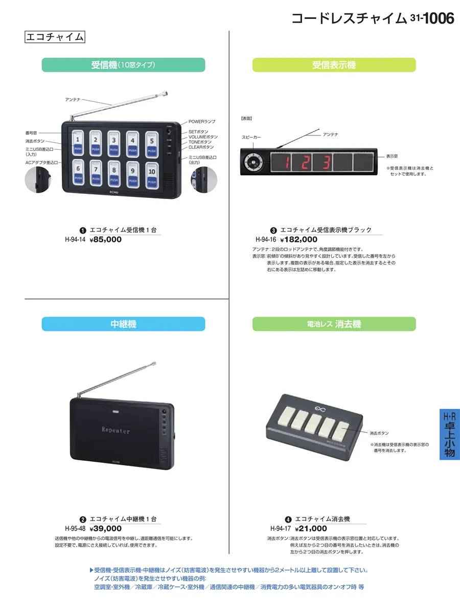 卓上備品 ページ1006