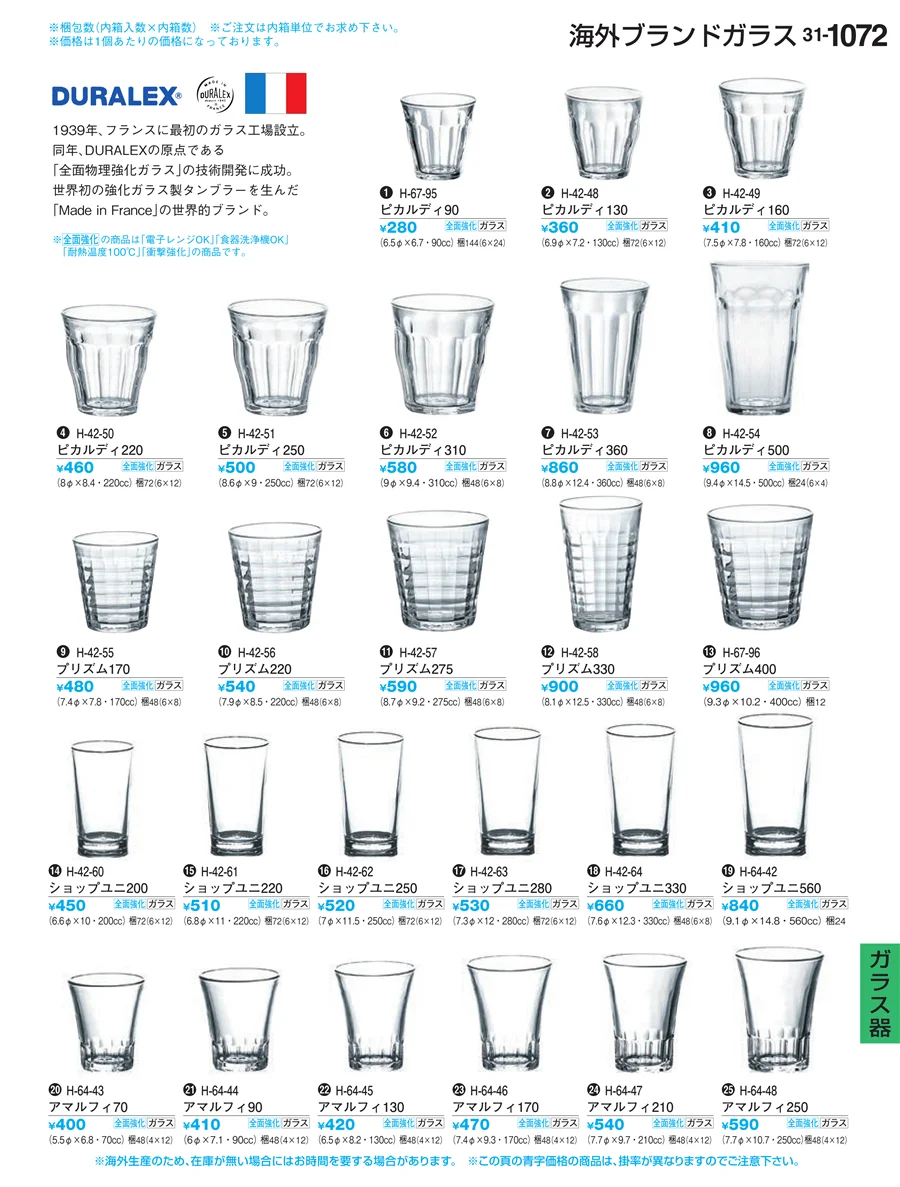 ガラス器 ページ1072