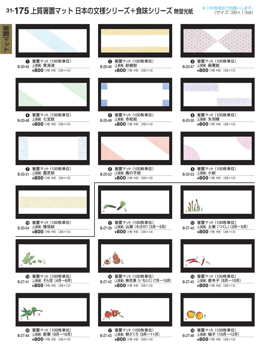 箸置マット ページ175