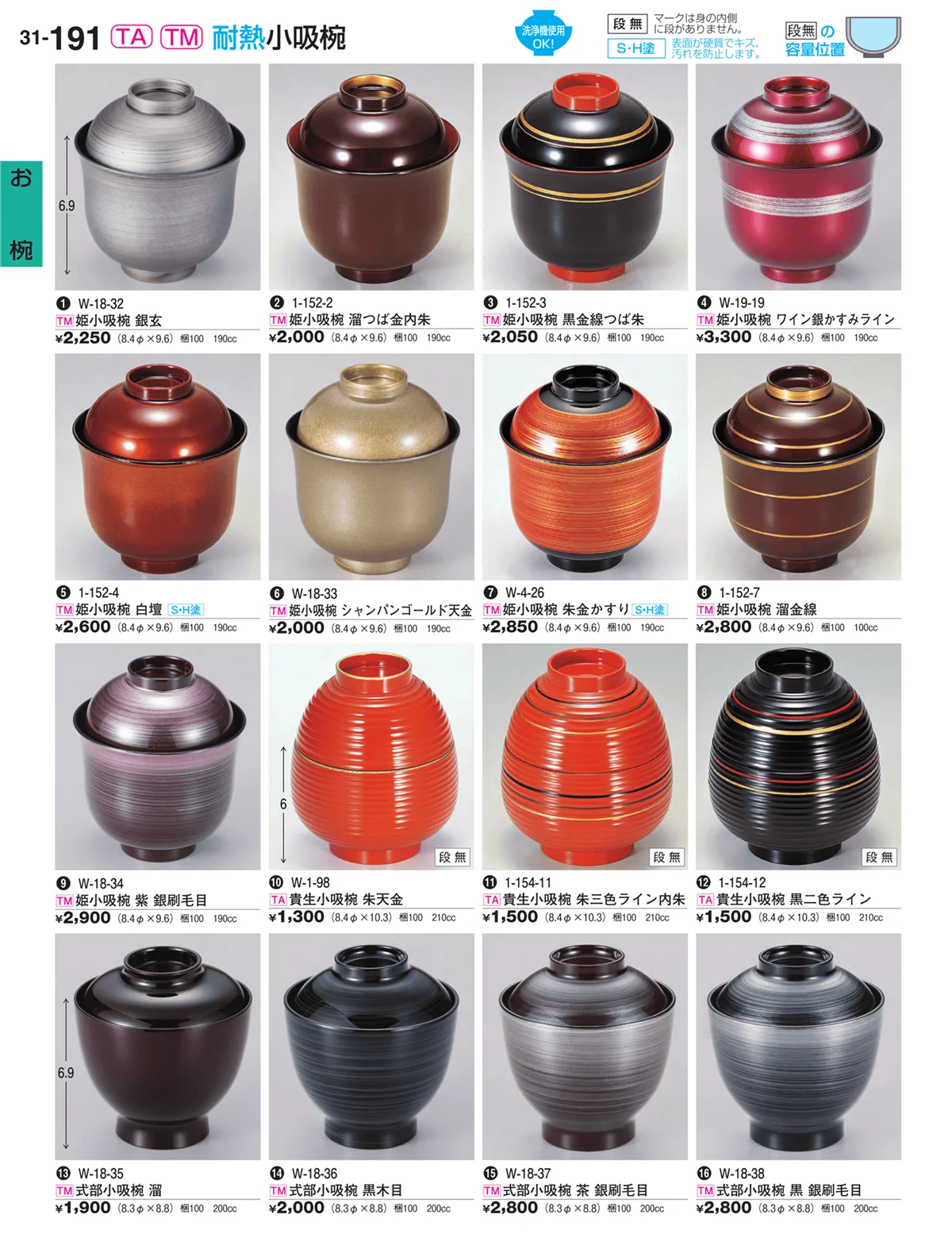 割烹漆器vol.31・ページ番号191・お椀