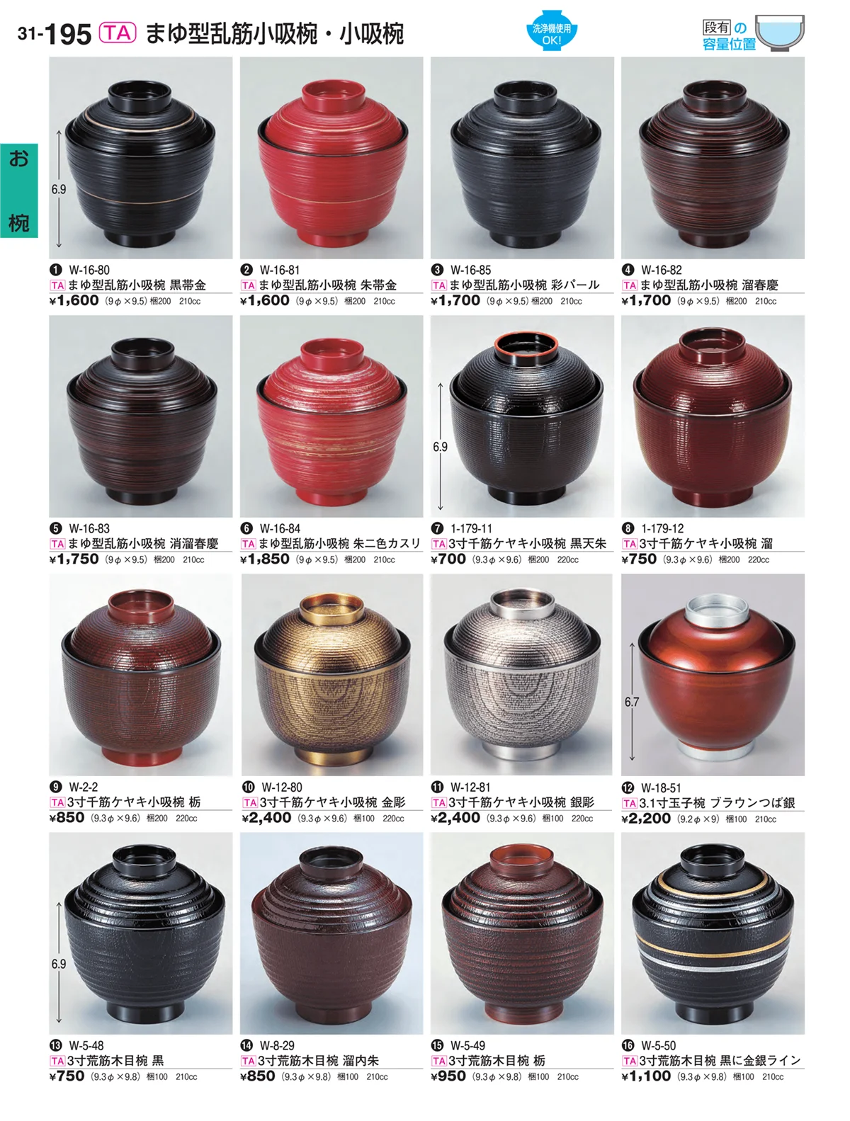 割烹漆器vol.31・ページ番号195・お椀