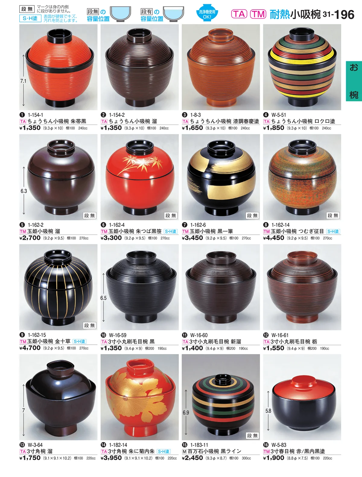 割烹漆器vol.31・ページ番号196・お椀