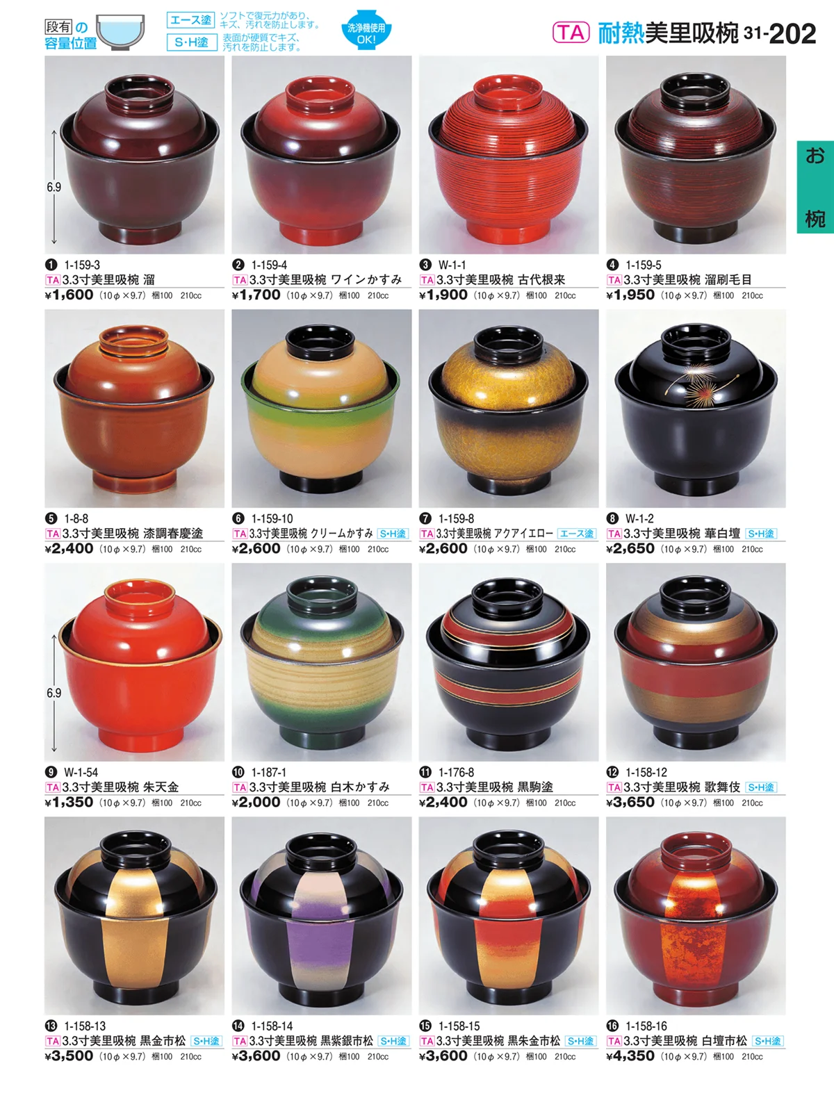 割烹漆器vol.31・ページ番号202・お椀