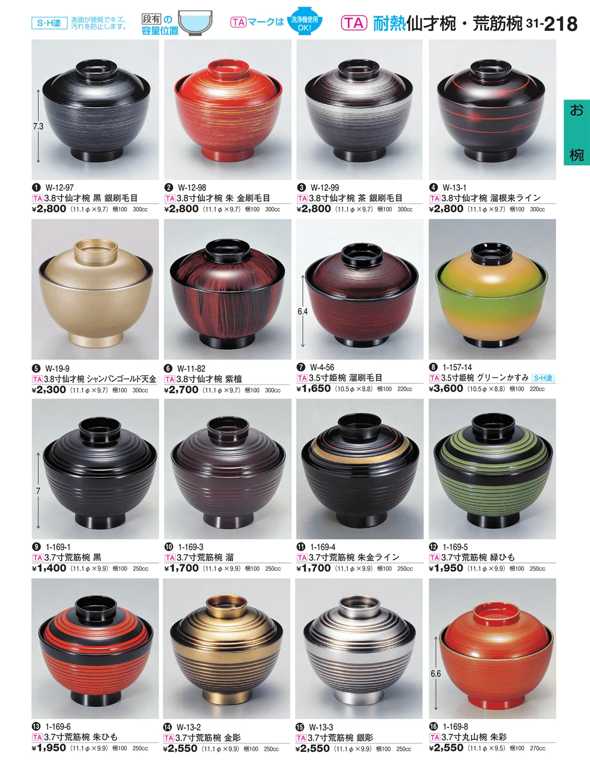 割烹漆器vol.31・ページ番号218・お椀
