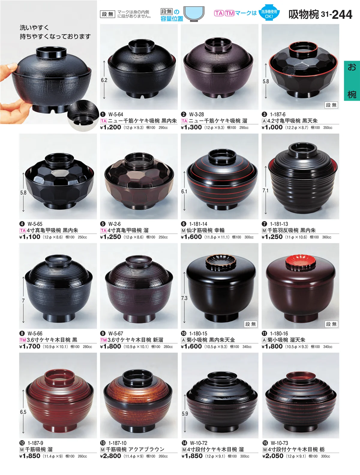 割烹漆器vol.31・ページ番号244・お椀