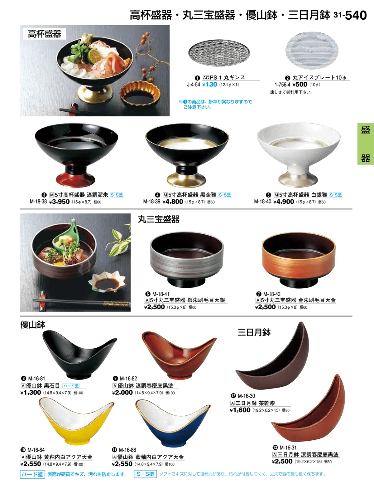 割烹漆器vol.31・ページ番号540・盛器