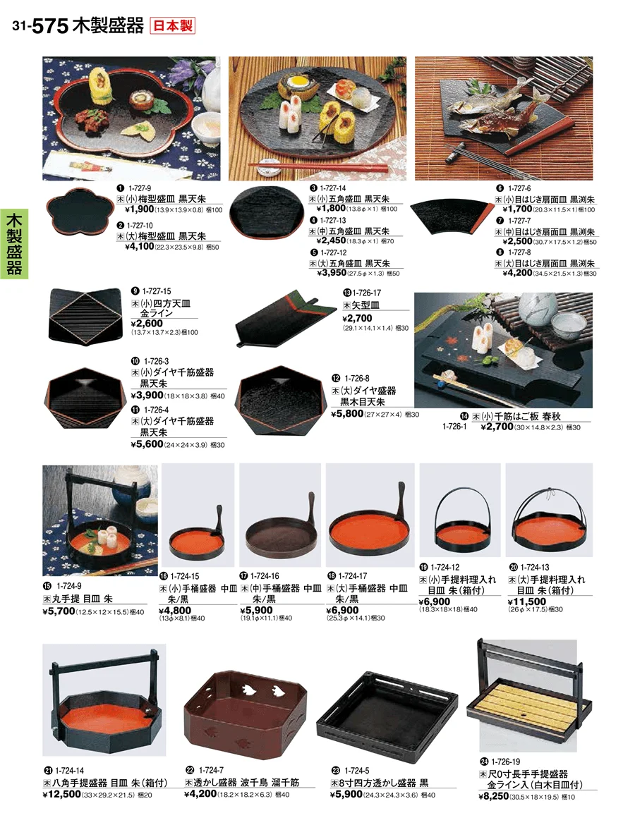 木製盛器 ページ575