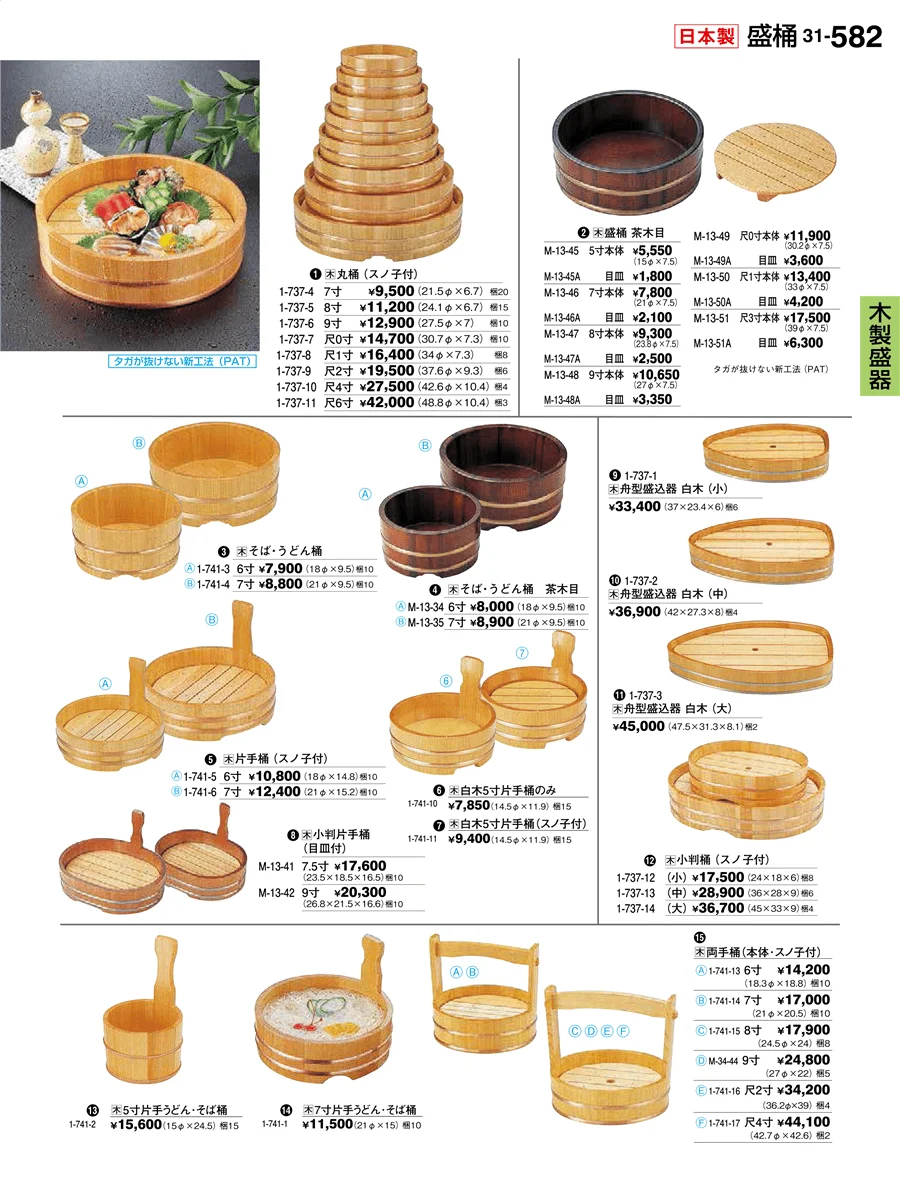 木製盛器 ページ582