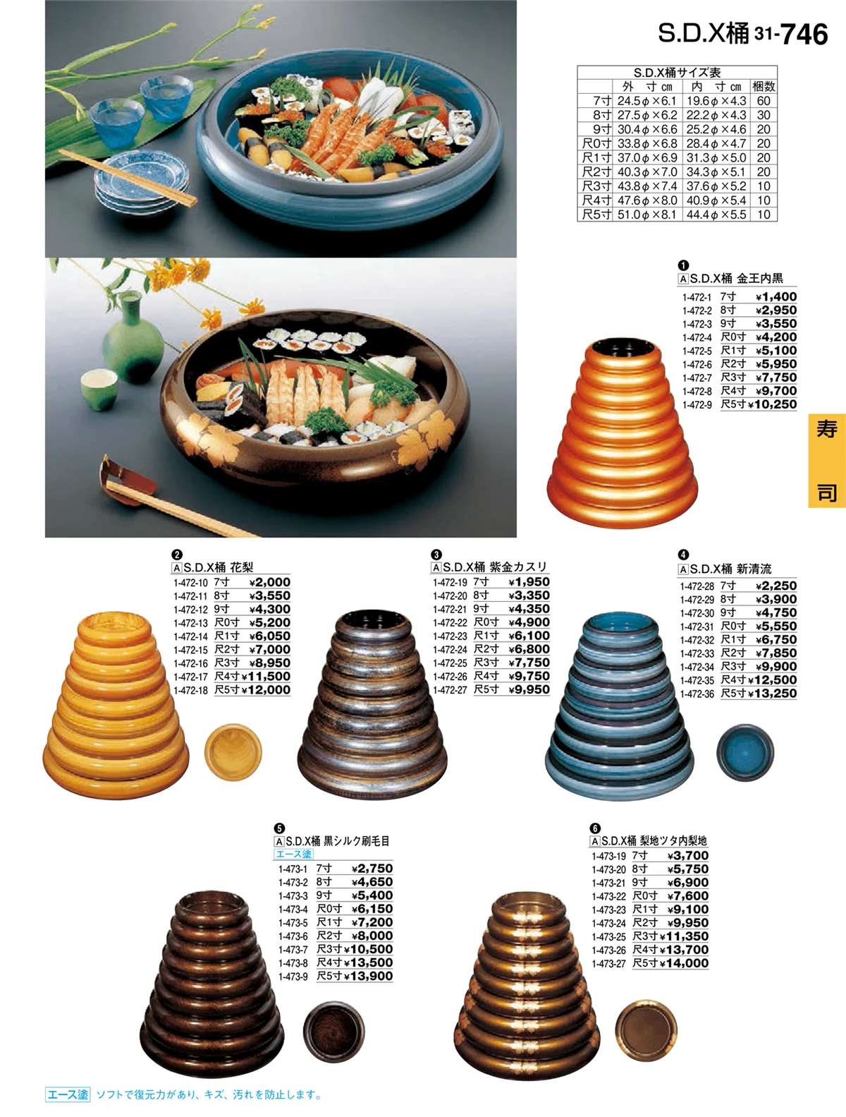 割烹漆器vol.31・ページ番号746・寿司