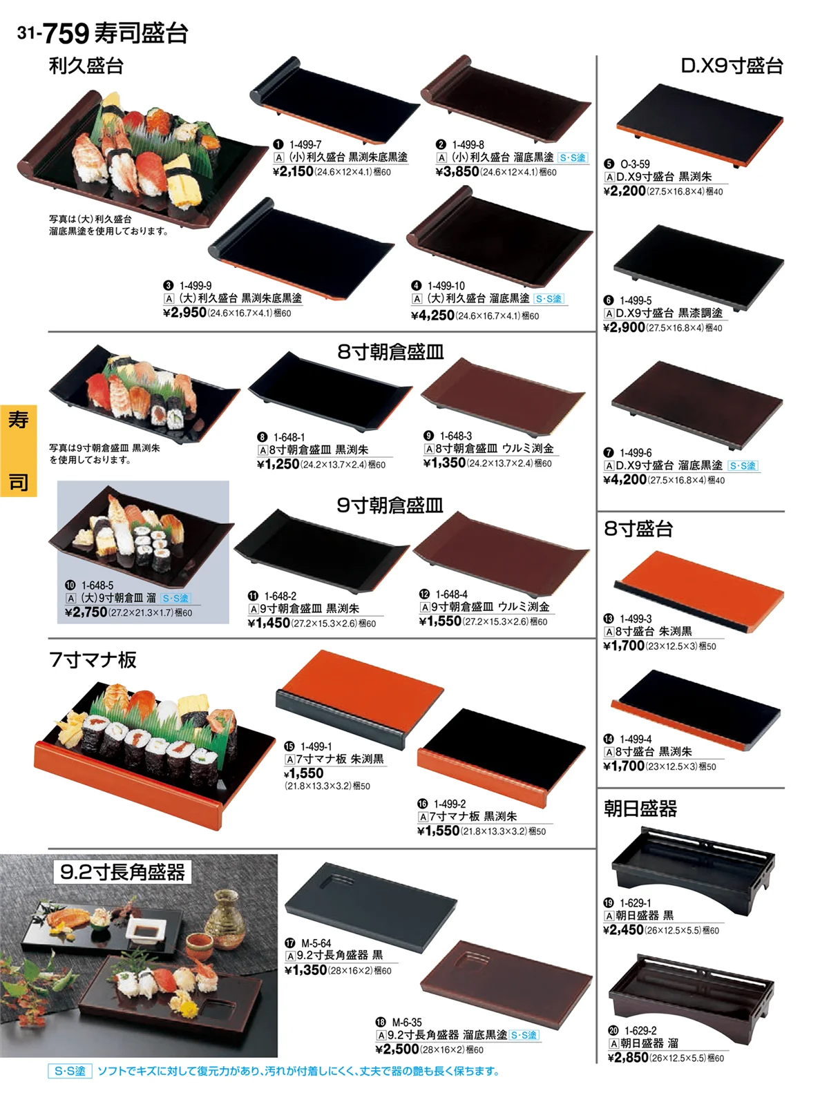 割烹漆器vol.31・ページ番号759・寿司