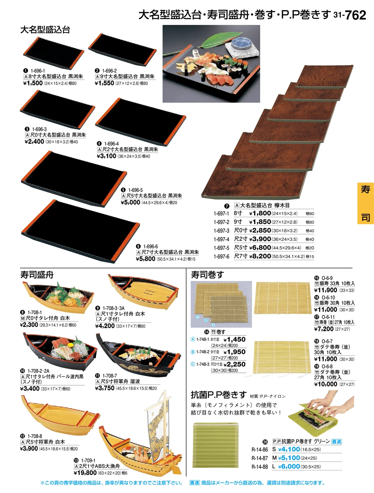割烹漆器vol.31・ページ番号762・寿司