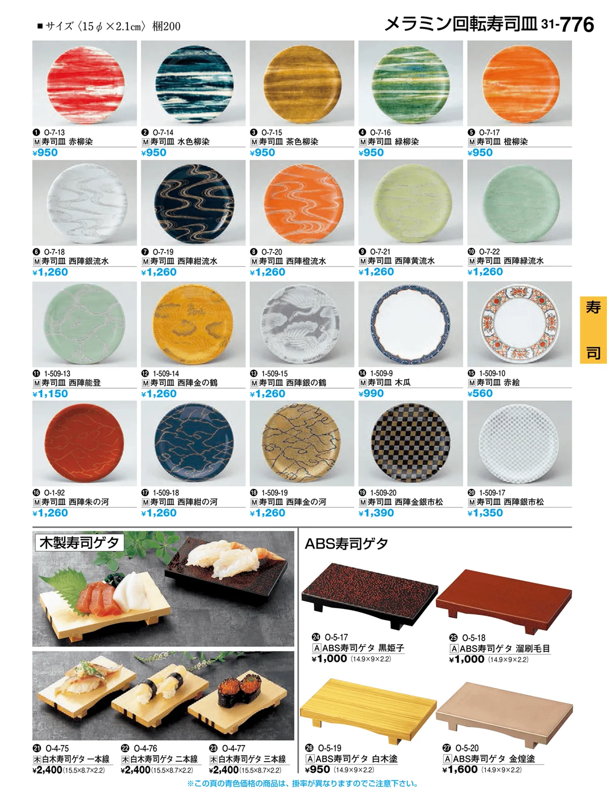 割烹漆器vol.31・ページ番号776・寿司