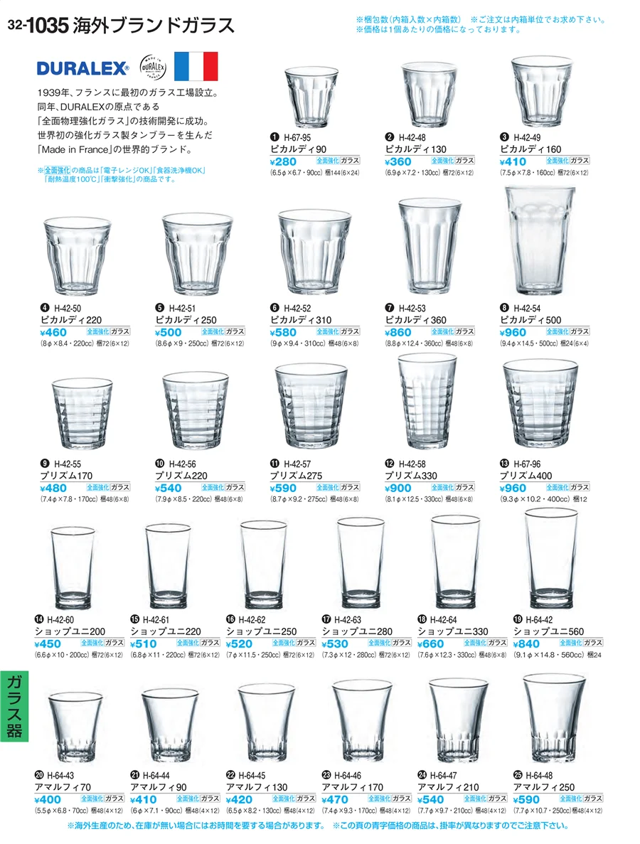 ガラス器 ページ1035
