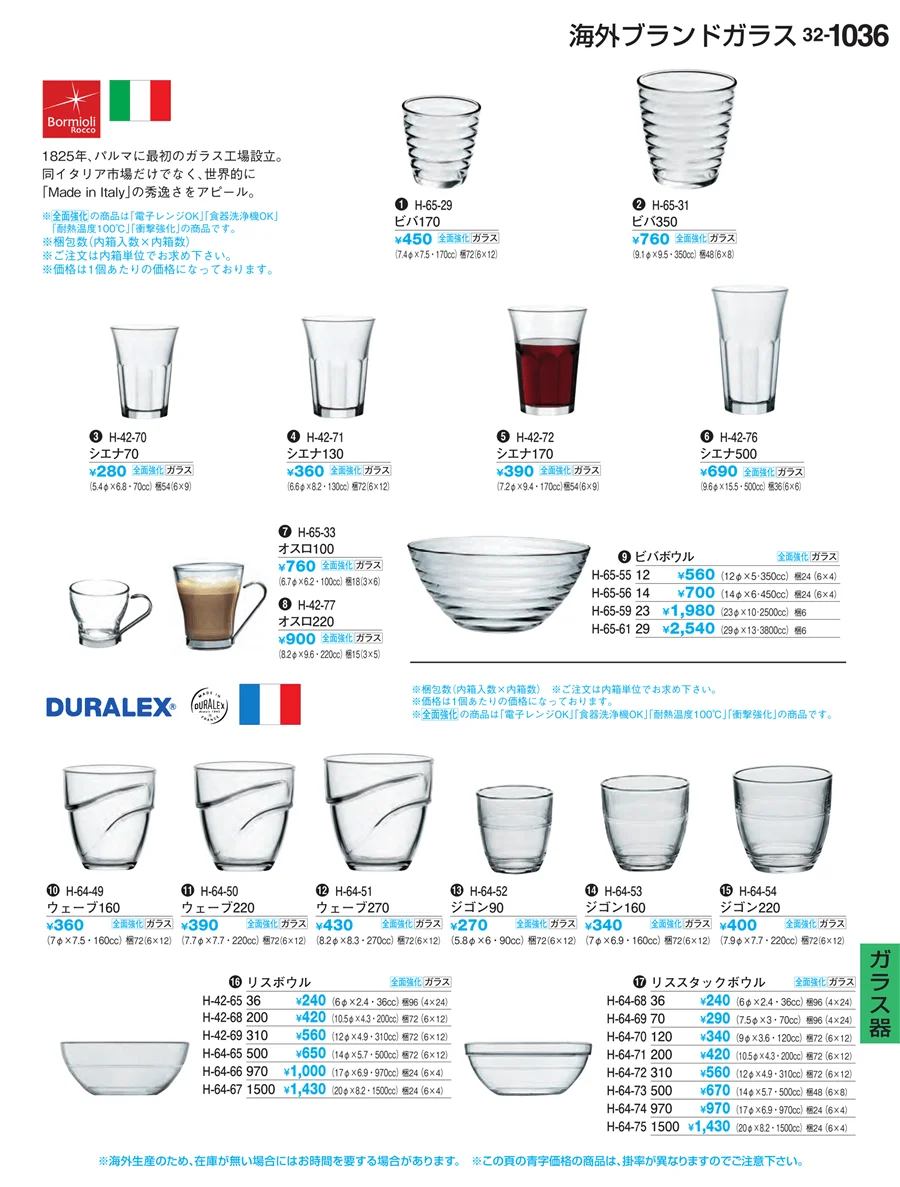 ガラス器 ページ1036
