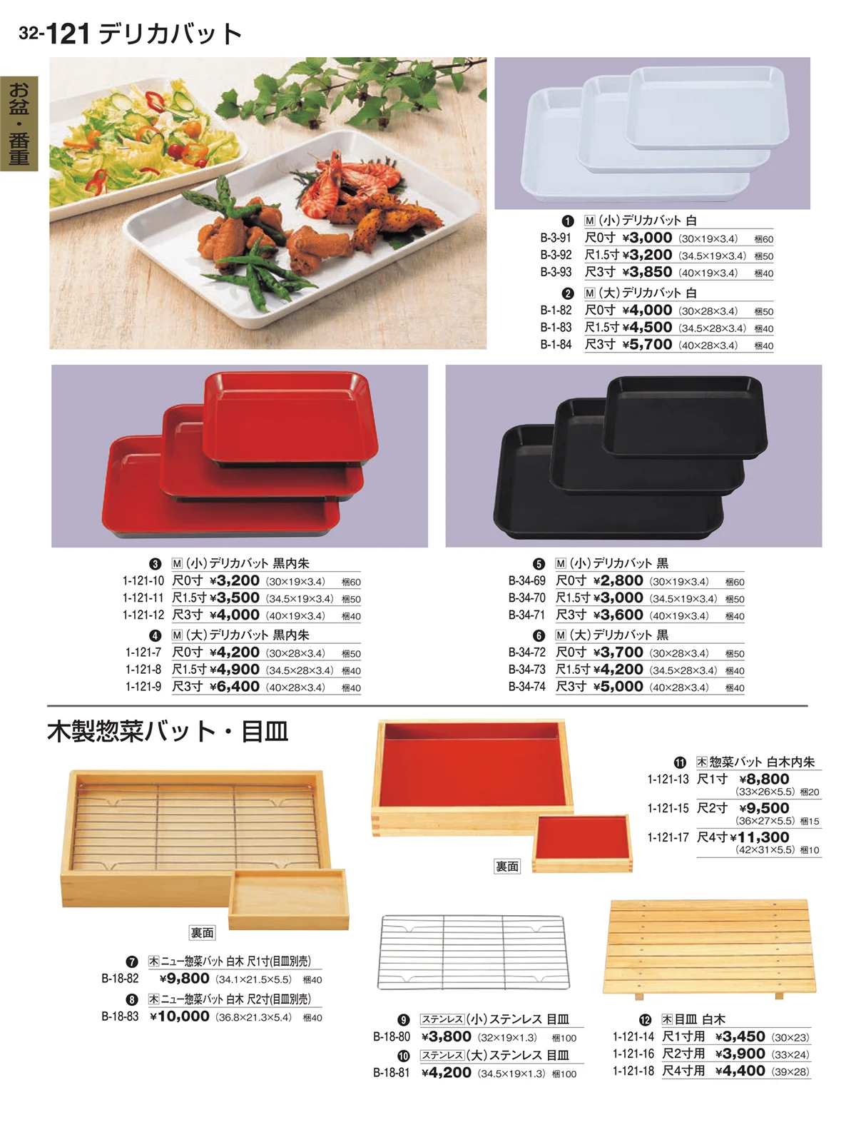 割烹漆器vol.32・ページ番号121・お盆・番重