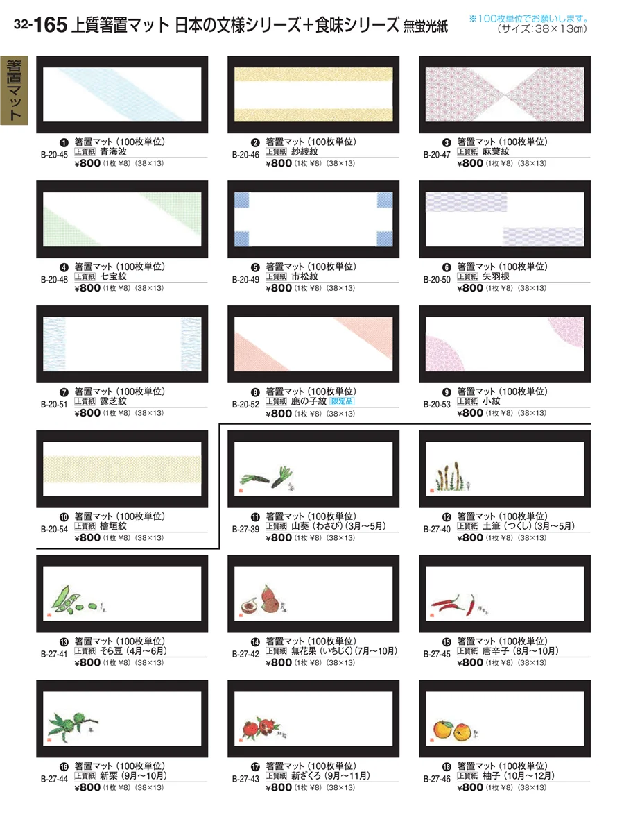 箸置マット ページ165