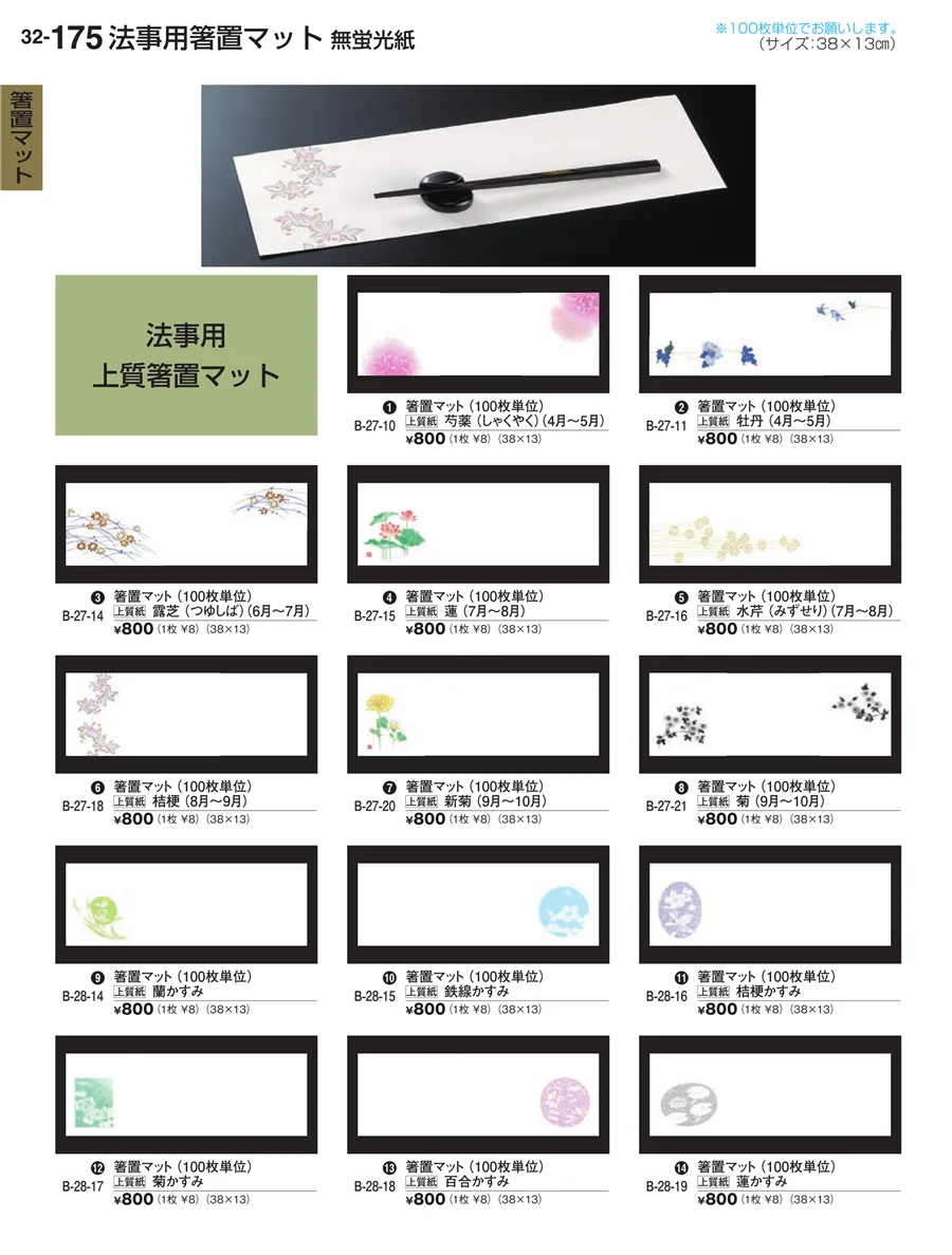 箸置マット ページ175
